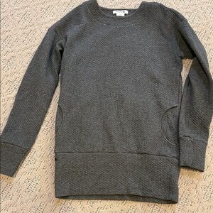 Lacoste Charcoal Textured Sweatshirt XS